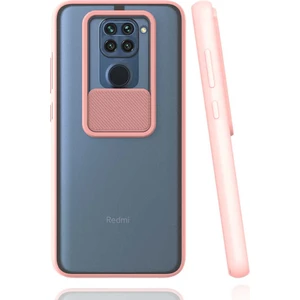 Kip GSM Xiaomi Redmi Note 9 Kılıf Kamera Lens Korumalı Sürgülü Slayt Kılıf