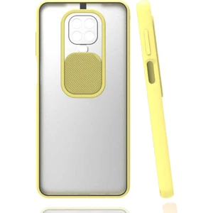 Kip GSM Xiaomi Redmi Note 9 Pro Kılıf Kamera Lens Korumalı Sürgülü Slayt Kılıf