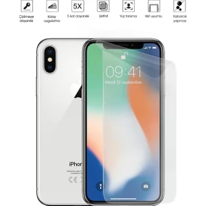 Kip GSM Apple iPhone x Ekran Koruyucu Tam Kaplayan Esnek Kırılmaz Nano Temperli