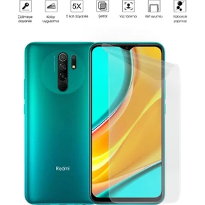Kip GSM Xiaomi Redmi 9 Ekran Koruyucu Tam Kaplayan Esnek Kırılmaz Nano Temperli