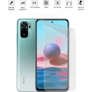 Kip GSM Xiaomi Redmi Note 10 Ekran Koruyucu Tam Kaplayan Esnek Kırılmaz Nano Temperli