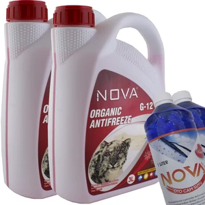 Ultra -40C Organik Kırmızı Antifriz 3 +3 =6Litre +2Cam Suyu