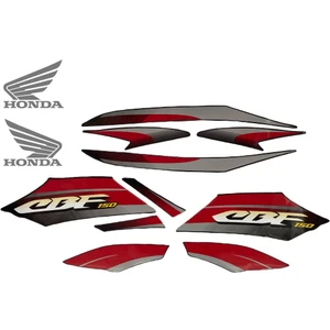 Honda Cbf 150 Etiket Takımı Siyah