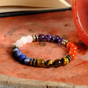 Akrep Burcu Sertifikalı Doğal taş Kadın&Erkek Bileklik 8mm Kaplangözü,Ametist,Kırmızı Akik,Sodalit