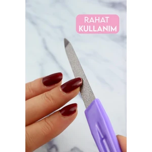 Mujgan 2'Li Set Tırnak Makas+Et Iticili Törpü Mor Renk