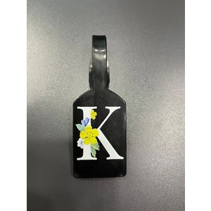 Seyahat Aksesuar K Harf Siyah  Harf Siyah Bavul Etiketi,valiz Etiketi,kartlık,isimlik,bagaj Etiketi