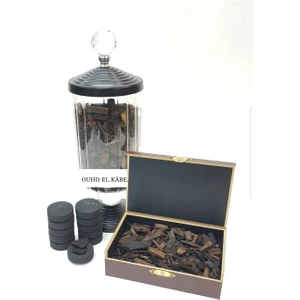 Zeyd Esans Buhur/oud El Kabe 50 gr (Oud Odun Parçaları) 10 Adet Kömür