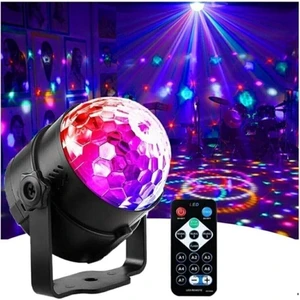 Sese Duyarlı Parti Işıkları Disko Topu , LED 2 Si 1 Rgb 7 Renk Ev Tipi Dj Ekipmanı Flaş Işıgı
