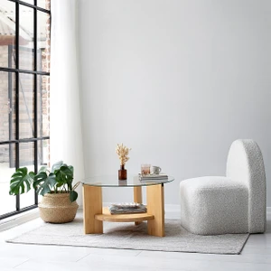 Neostill - Mondo Sehpa / Masif & Teak Renk