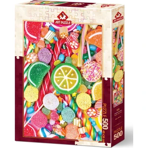 Art Puzzle Renkli  Şekerler 500 Parça Puzzle