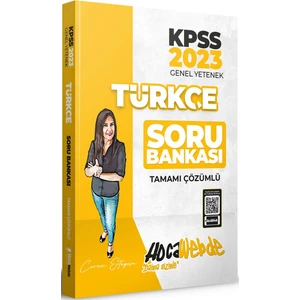Hocawebde Yayınları KPSS 2023 Türkçe Tamamı Çözümlü Soru Bankası