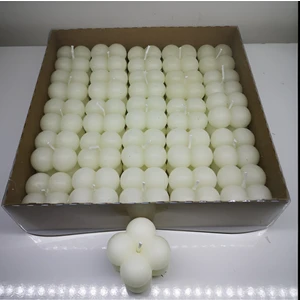 Beyaz Mini Bubble Mum 3,5 cm 50'li Paket – Düz Desen, Düğün, Parti ve Özel Gün Dekorasyonu