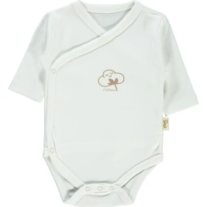 Civil Baby Bebek  Çıtçıtlı Badi 0-6 Ay Ekru
