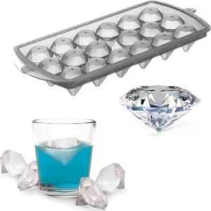 18 Bölmeli Elmas Şeklinde Buz Kalıbı Diamond Ice Mold