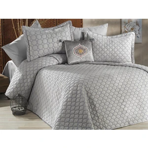 Çeyiz Diyarı Melodie Çift Kişilik Yatak Örtüsü 4 Gri