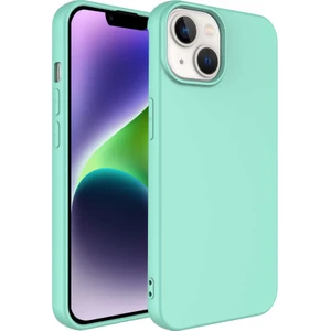 Kzy Apple iPhone 14 Kapak Içi Kadife Lansman Lux Silikon Kılıf - Turkuaz