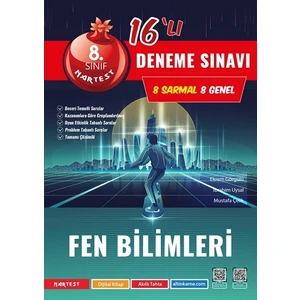 Nartest Yayınevi 8. Sınıf Fen Bilimleri 16'lı Deneme Sınavı