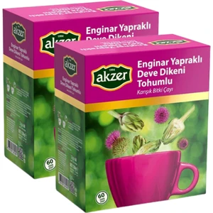 Enginar Yapraklı Deve Dikeni Tohumlu Karışık Bitki Çayı Süzen Poşet 2 x 60'lı 180 gr