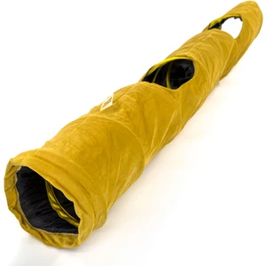 Katlanabilir Uzun Kadife Kedi Tüneli (Sarı)