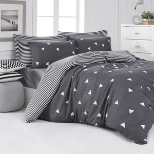 Eponj Home Mature Nevresim Seti Çift Kişilik Üçgen Gri