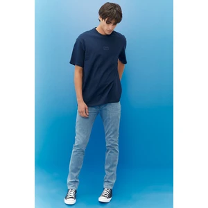 Erkek Rider Slim Fit Dar Kesim Normal Bel Esnek Jean Kot Pantolon