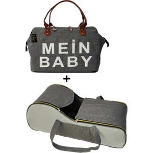 Portbebe Ana Kucağı Puset + Hastane Çıkışı Anne Bebek Bakım Çantası 2 Li Set