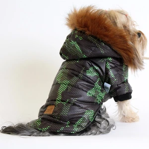 Max Design Pet Mont Kamuflaj Desenli Köpek Kedi Kıyafeti