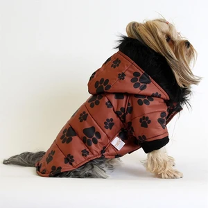 Max Design Pet Mont Pati Desenli Kahverengi Köpek Kedi Kıyafeti