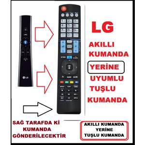 Ata Elektronik Lg AN-MR200 Sihirli Yerine Tuşlu Model Lg An Mr Yerine Sihirli Tüm Modeller ile Tam Uyumlu - Akıllı Tuşlu Model - Smart LCD LED Tv Televizyon Kumanda 930