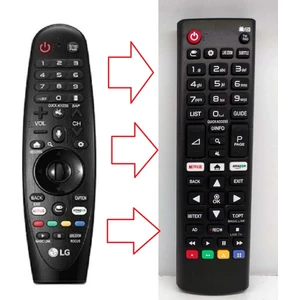 Ata Elektronik Lg Nanocelltv Lg AN-MR19BA - Lg Sihirli Yerine Tuşlu Model Lg An Mr Yerine Sihirli Tüm Modeller ile Tam Uyumlu - Akıllı Tuşlu Model - Smart LCD LED Tv Televizyon Kumanda