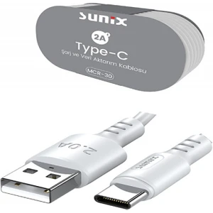 Sunıx Mcr-30 USB Data ve Şarj Kablosu 2.0A Type-C