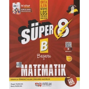 Nitelik Yayınları 8. Sınıf Süper B ( Başarı) Matematik Soru Bankası ( Orta ve Ileri Düzey)
