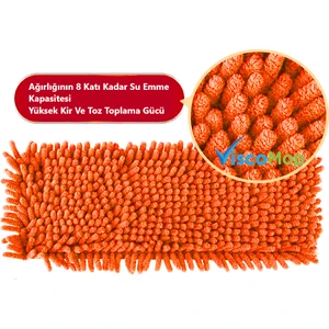 Pratik Süper Emici  Toz Toplayıcı Microfiber Şönil Mop Bezi 60 cm
