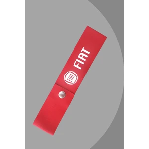 Tusba Market Fiat Logolu Kırmızı Renk  Tampon Dili & Çeki Ipi