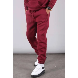 Bordo Şardonlu Basic Erkek Eşofman Altı 5482