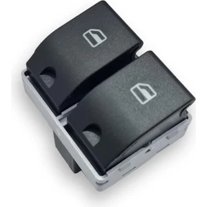 Vw Volkswagen Polo 2002-2005 Sol Ön Kapı Ön Camları Açma Düğmesi Çiftli 6Q0959858