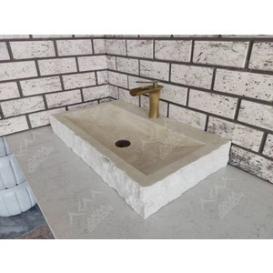 Traverten Patlatma Yay  Mermer Lavabo