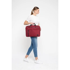 Mıla ML-T205 15.6"su Geçirmez Kumaş , Su Geçirmez Fermuar Laptop ,notebook Çantası-Bordo