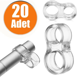 Şeffaf Silikon Plastik Kapı Kolu Tutucu Tutacağı Durdurucu Pencere Tamponu Stoperi (20 Adet)