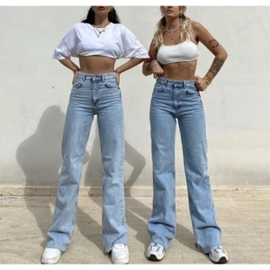 Kadın  Reyes Mavi Yüksek Bel Bol Paça Kot Pantolon