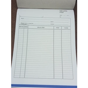 Sipariş Fişi 3/50 2 Nüsha Otocopili 12 Adet