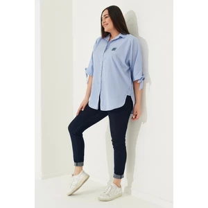 Lady Majestic Kadın Büyük Beden Gömlek