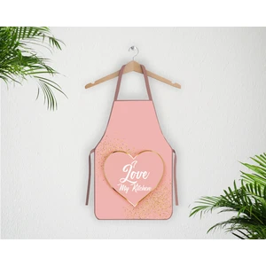 Limon Soft Dijital Baskılı Sıvı Geçirmez Mutfak Önlüğü Pinklove