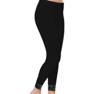 Kadın Uzun Dantelli Tayt