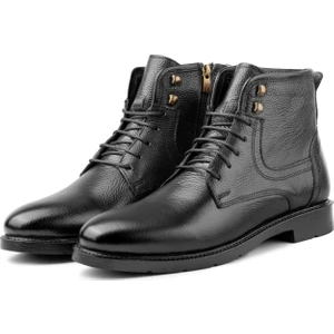 Rico Hakiki Deri Bağcıklı Kauçuk Taban Erkek Bot, Erkek Günlük Bot