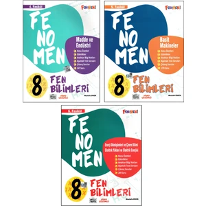 Fenomen Yayınları 8. Sınıf LGS Fen Bilimleri 4.5.6. Fasikül (Özetli) Soru Bankası 3 Kitap