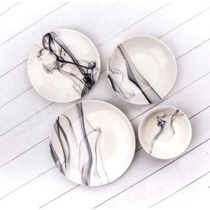 Tulu Porselen Yemek Takımı 24 Parça Sienna Klasik Form