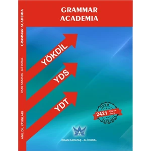 Anıl Dil Yayınları Grammar Academia YDT - YÖKDİL- YDS - TOEFL Soru Bankası (Okan Karataş & Ali Dural)