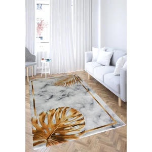 Nur Home Tekstil Gold Yaprak Desenli Halı Örtüsü Nrh-78