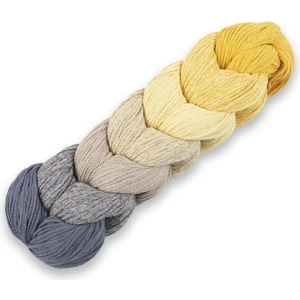 Spagetti Yarn Makrome Ombre Sitrin El Örgü Ipliği